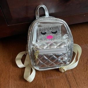 Luv Betsey by Betsey Johnson silver mini backpack